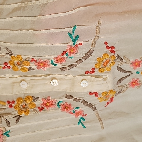 JOHNNY WAS Embroided Tunic Blouse Size S - Picture 14 of 16